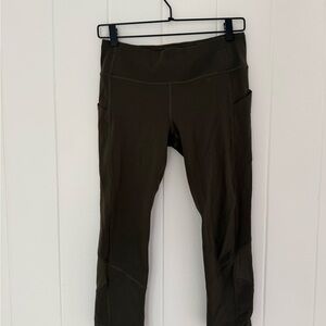Lululemon RunInspire Olive Green Pocket Leggings